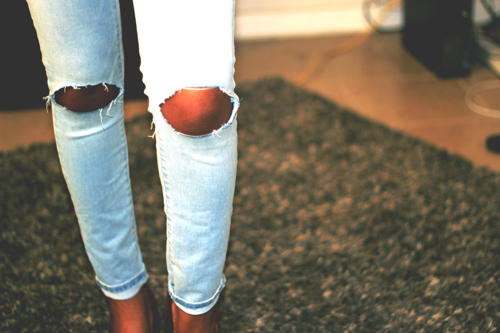 4 Ways to Embellish Your Jeans With Studs + Leather